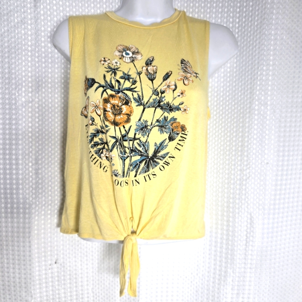 Dirtee Laundry Women's sleeveless Tie Front Top Size XSmall